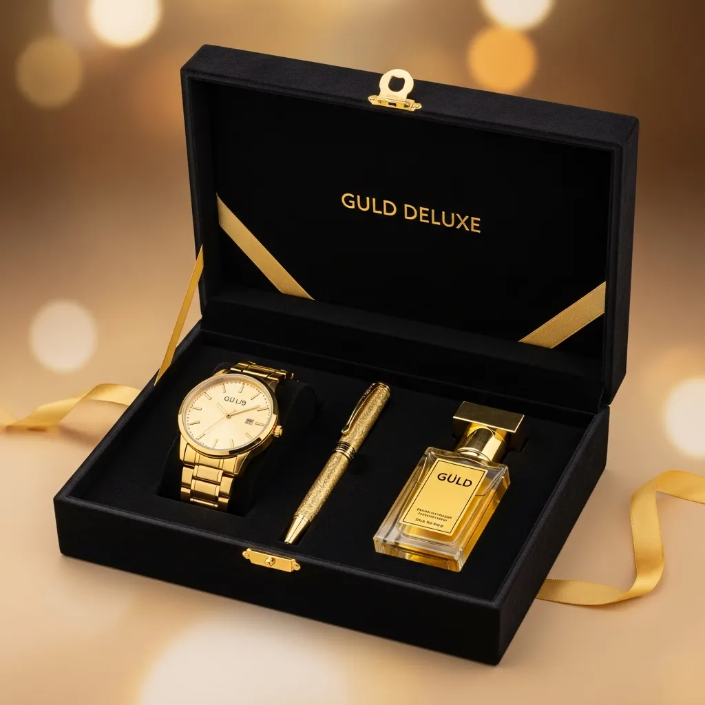 Guld Deluxe Gavesæt